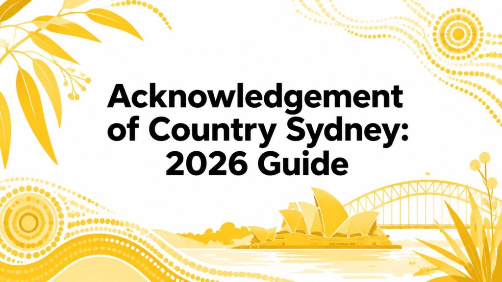 Acknowledgement of Country Sydney: 2026 Guide