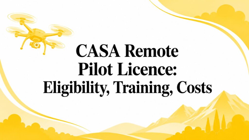 CASA Remote Pilot Licence: Eligibility, Training, Costs