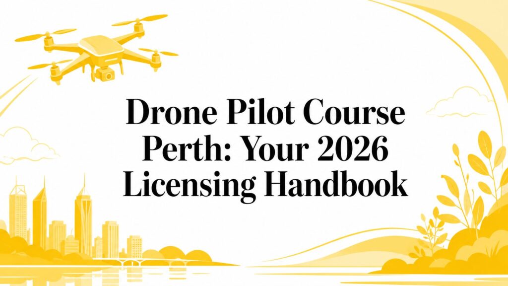 Drone Pilot Course Perth: Your 2026 Licensing Handbook