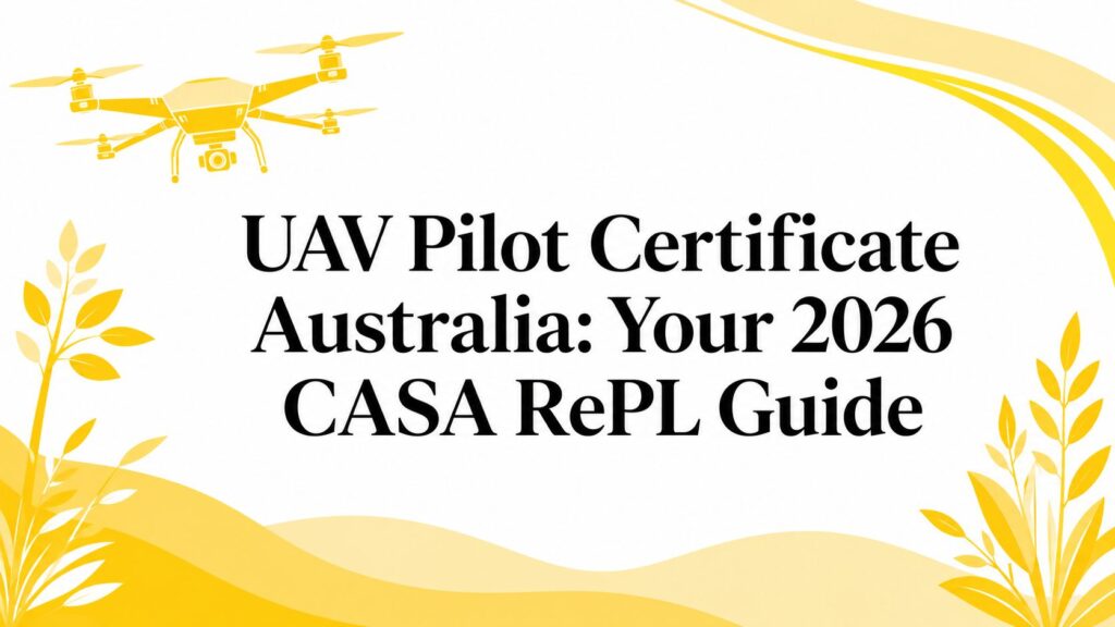 UAV Pilot Certificate Australia: Your 2026 CASA RePL Guide