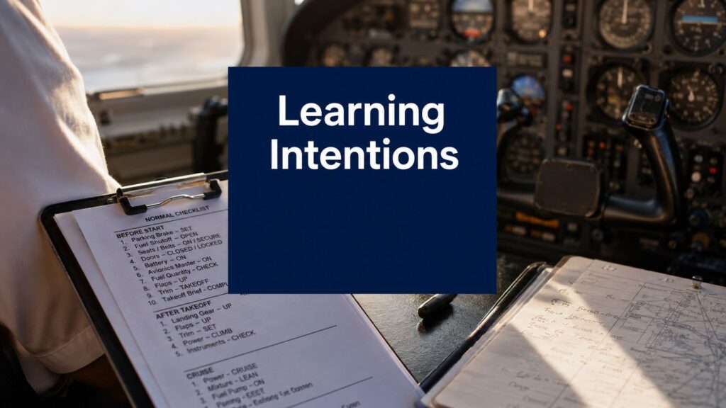 Learning Intentions and Success Criteria